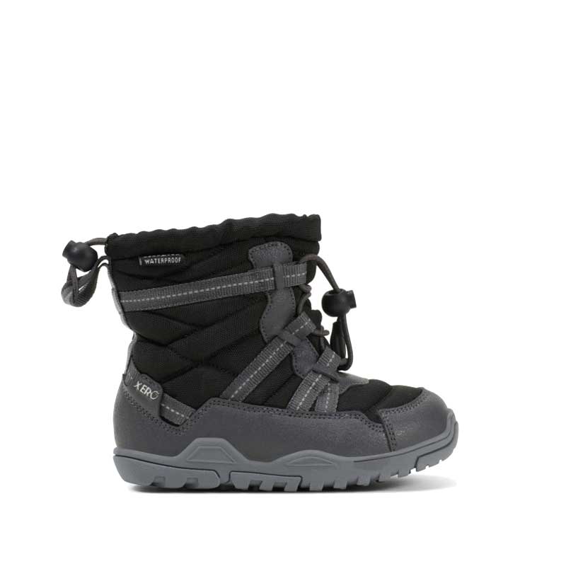 Xero Kids Pull-On Boot Alpine - Black, outer side view.
