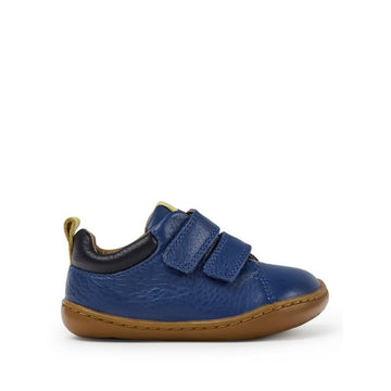 Camper Kids First Peu Shoe - Blue, outer side view.