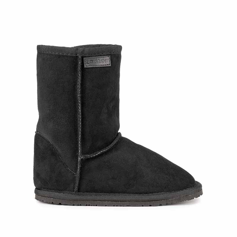 Zeazoo Kids Boot Dingo - Black, outer side view.