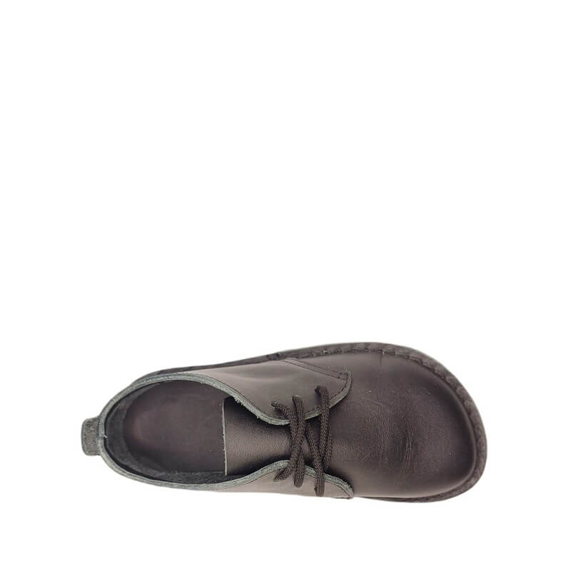 Common Tread Lace Up School Shoes - Black