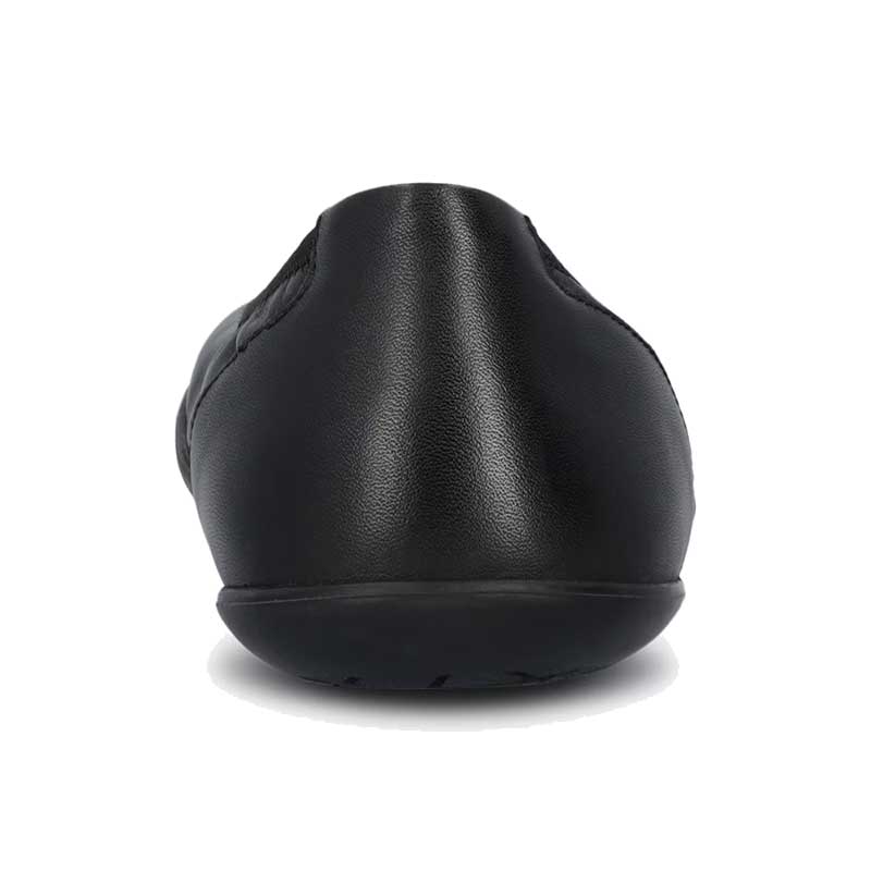 Groundies Women's Lily 3.0 Ballet Shoe in black, rear view.