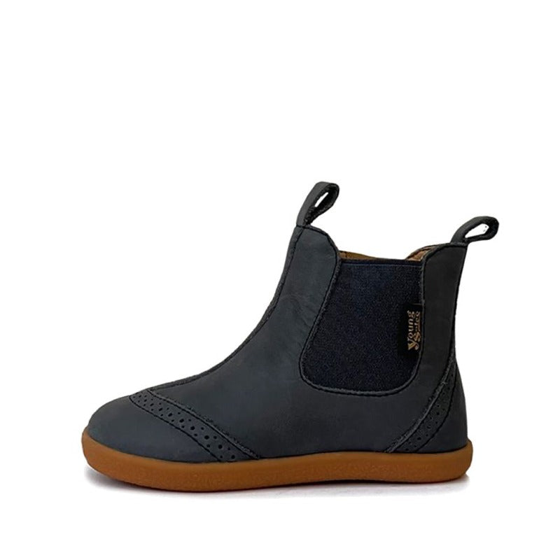 Young Soles Kids Chelsea Boots Logan - Navy