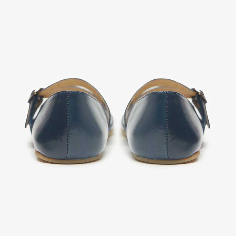 Origo Women's Double Strap Mary Jane Shoes - Patent Teal