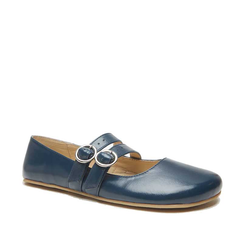 Origo Women's Double Strap Mary Jane Shoes - Patent Teal