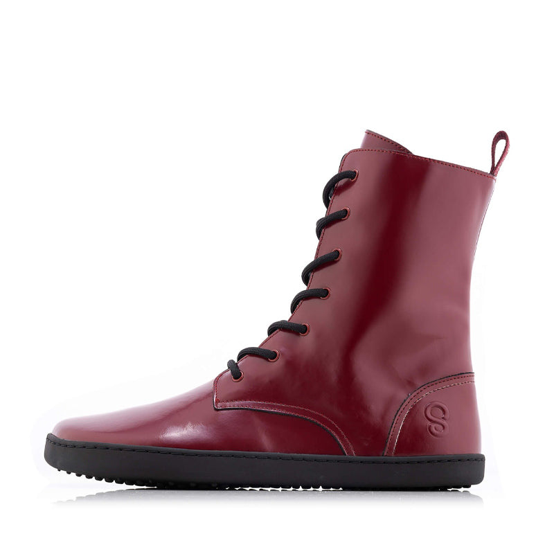 Shapen Adults Maverick Combat Boots - Bordeaux