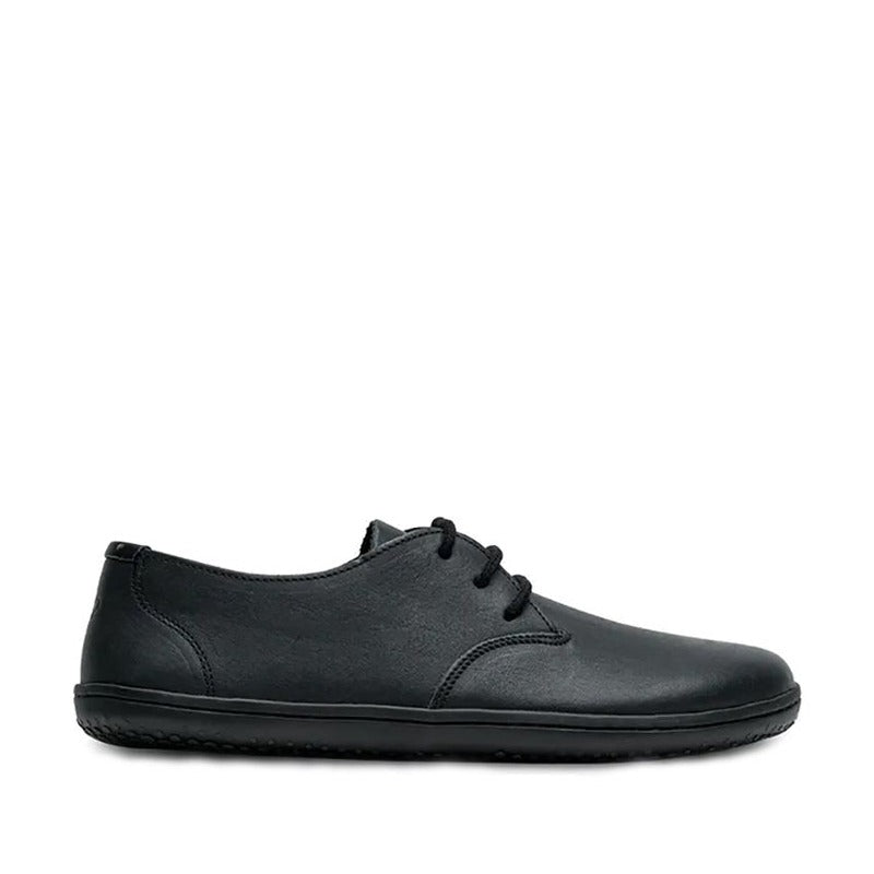 Vivobarefoot Men's Shoe Ra - Obsidian, outer side view.