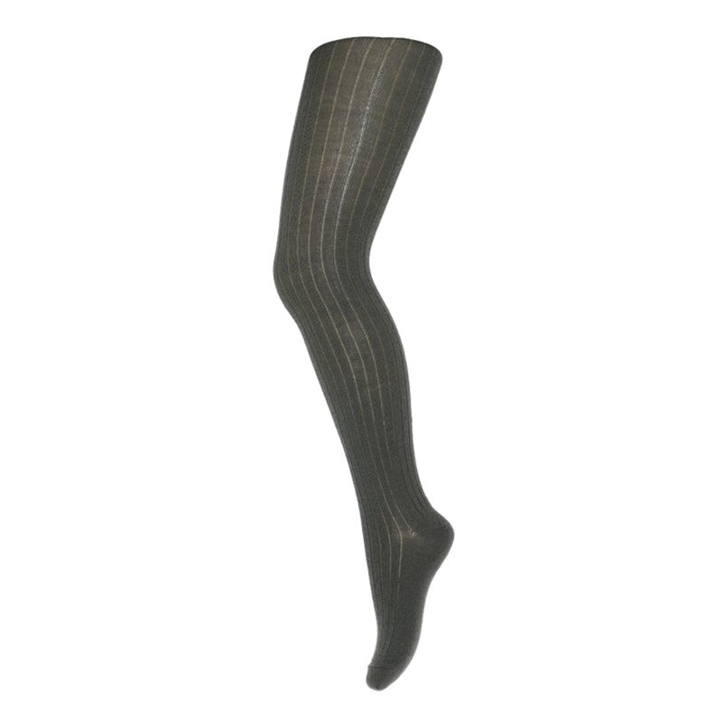 MP Denmark Kids Wool Rib Tights Dusty Ivy