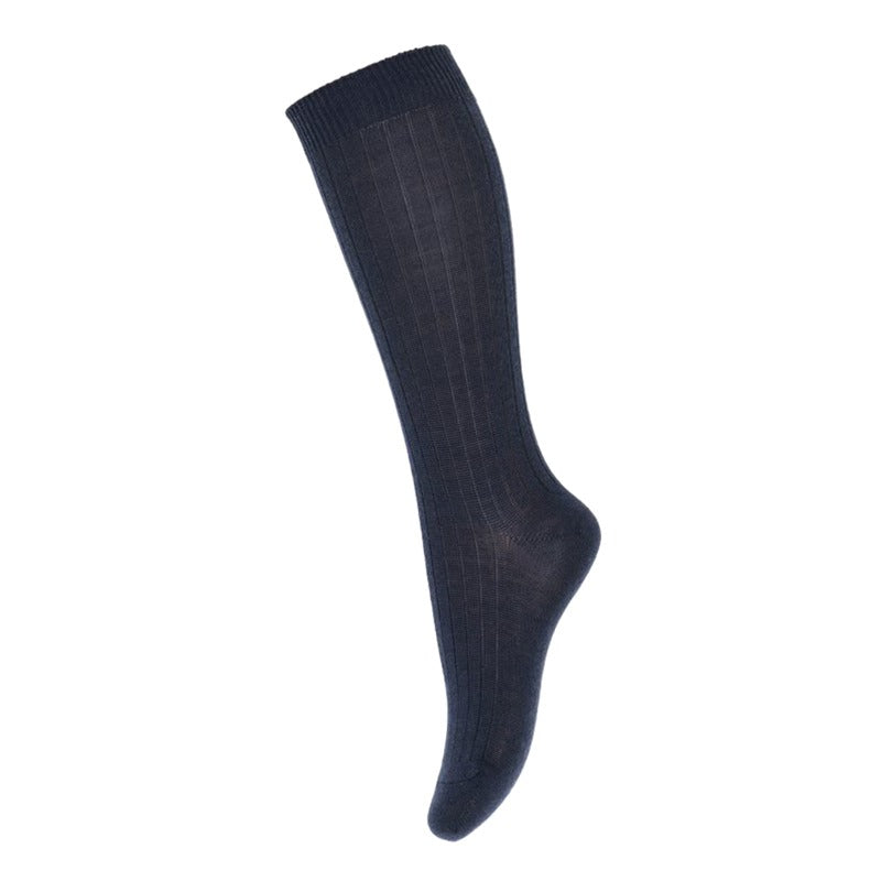 MP Denmark Wool Rich Selma Knee Socks - Navy