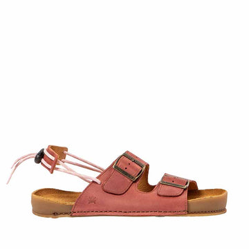 El Naturalista Barefoot Horizon Sandal - Blush, outer side view.