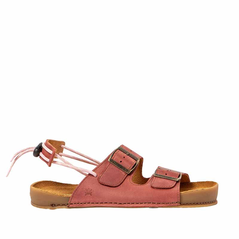 El Naturalista Barefoot Horizon Sandal - Blush, outer side view.