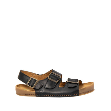 El Naturalista Barefoot Horizon Strap Sandals - Black