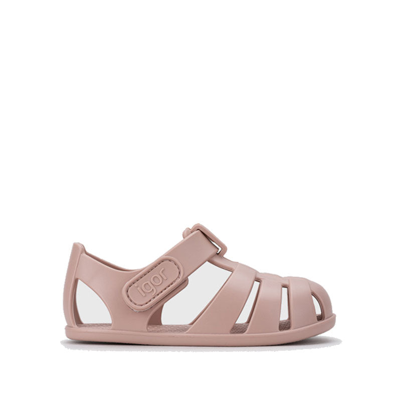 Igor Nemo Jelly Shoe in soft pink, outer side view,