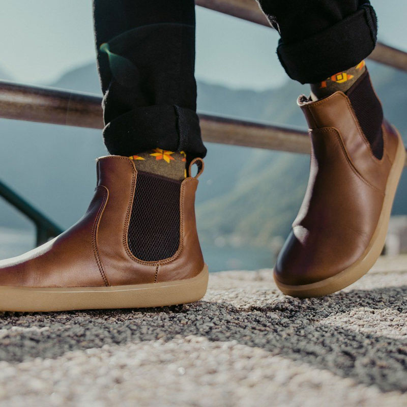 Person wearing Be Lenka Adults Boots Entice Neo - Dark Brown