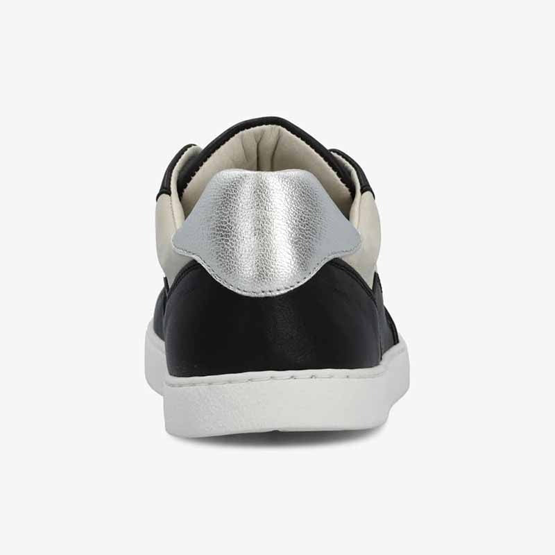Groundies Adults Nova GS1 Trainer - Black and White, rear view.