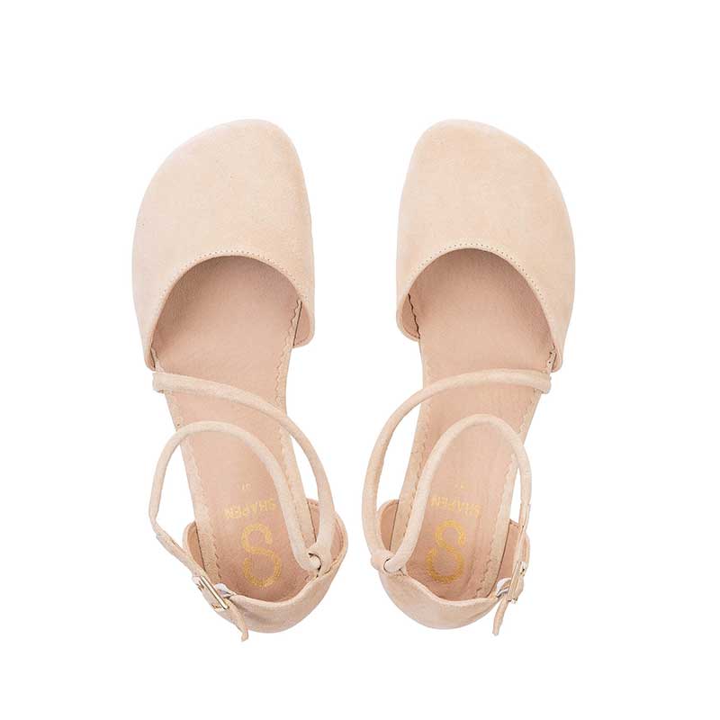 Shapen Women's Orchid Sandals - Beige Suede
