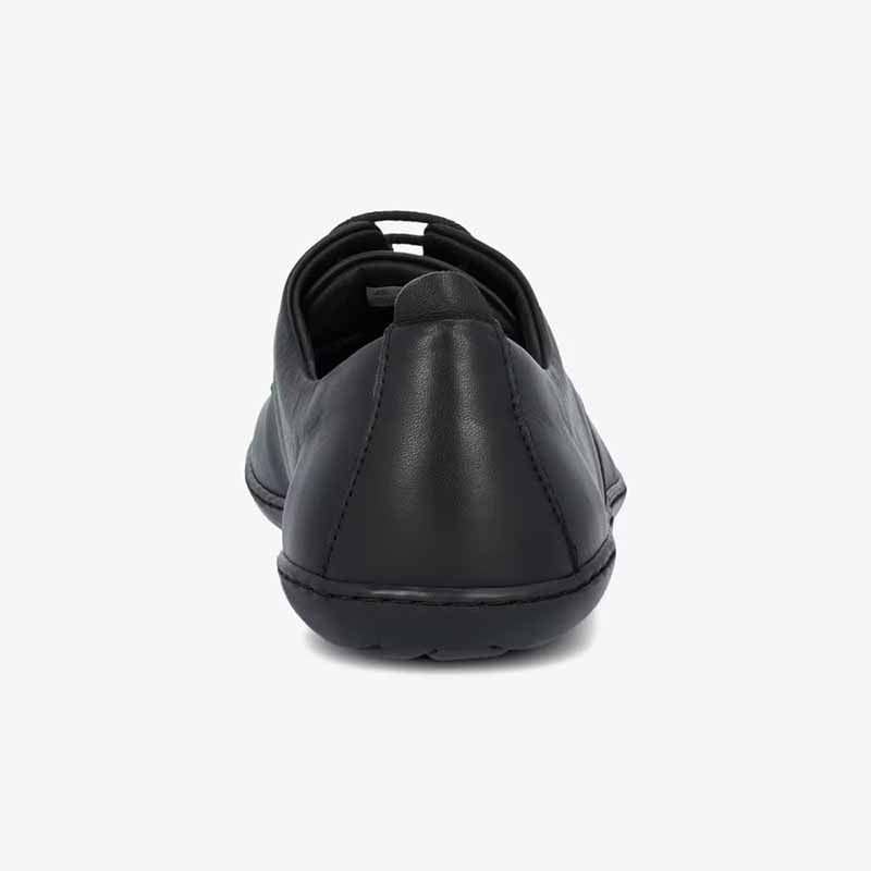 Groundies Men's Palermo GO1 Shoe in black, rear view.