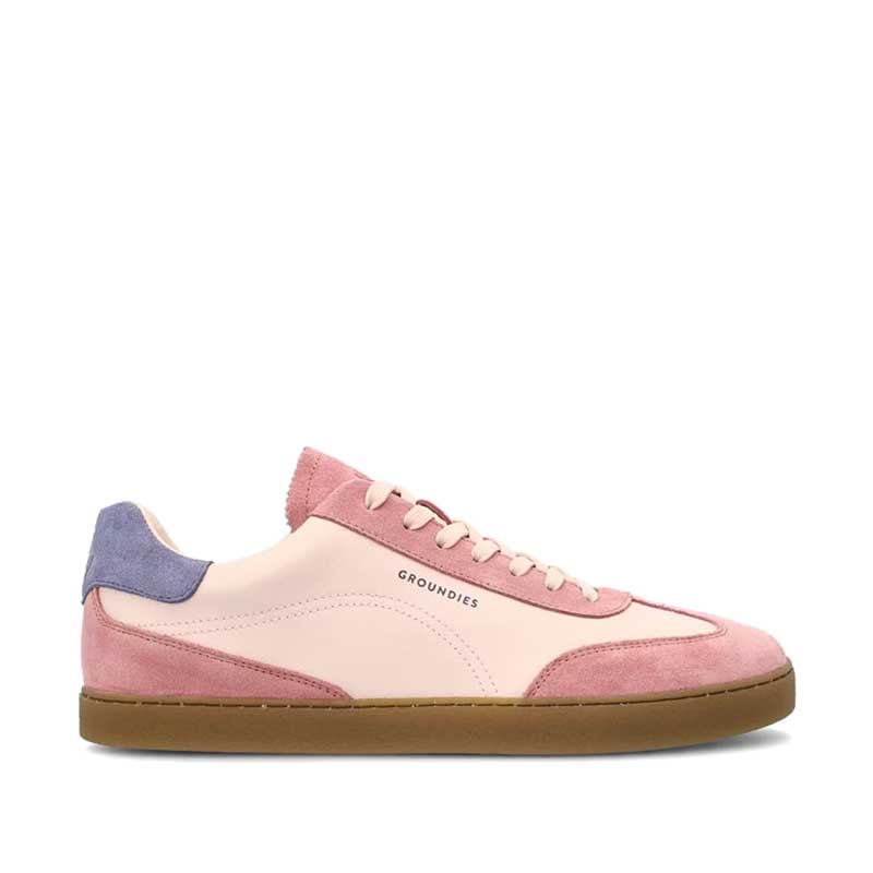 Groundies Adults Panama Trainer - Pink Orchid, outer side view.