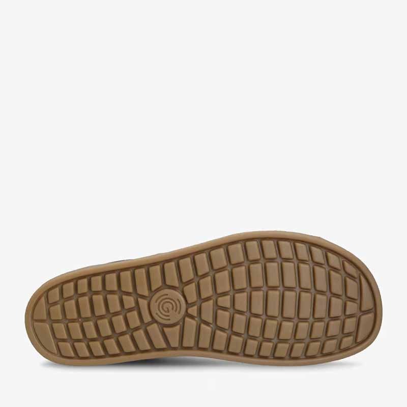 Groundies Adults Panama Trainers - Espresso/Zebra