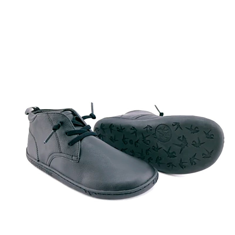 PaperKrane Kids Biro Lace Up Shoes - Black