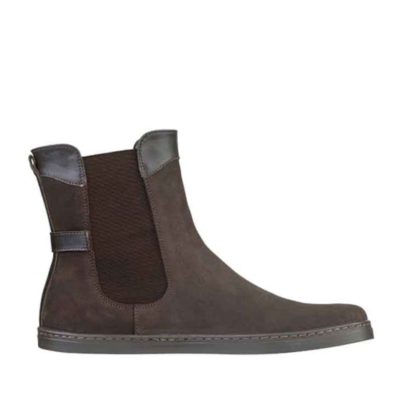 Peerko Adults Boots Chelsea in brown, outer side view.
