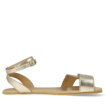 Angles Women's Leather Sandal Penelope - Gold, side view