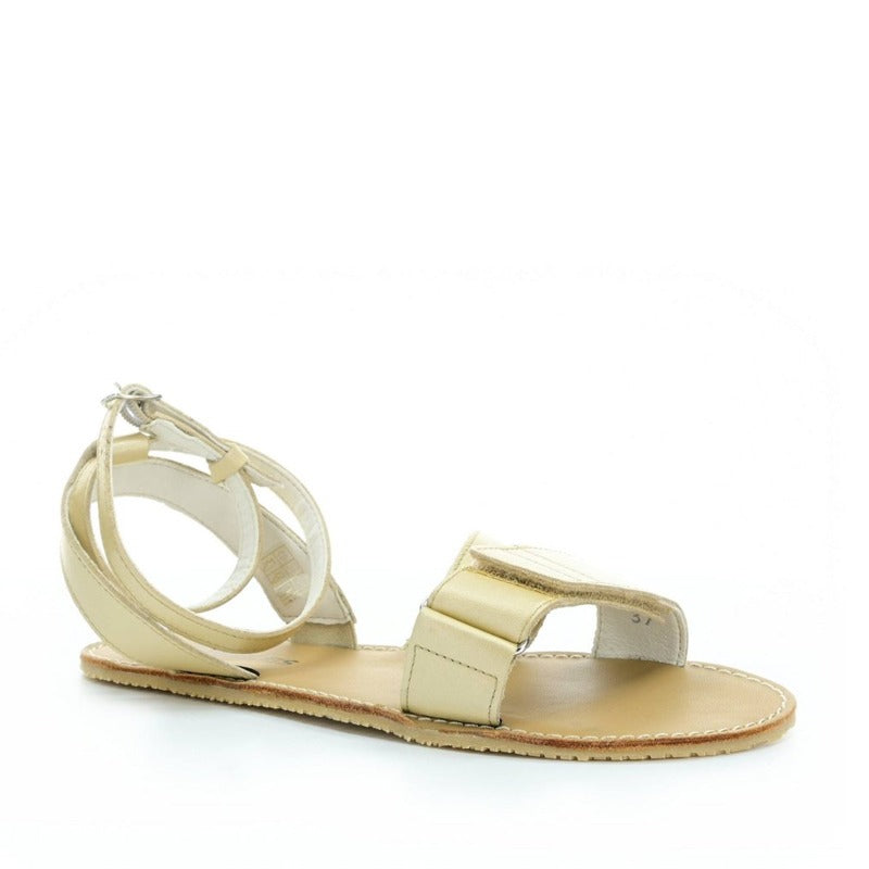 Angles Women's Leather Sandal Penelope - Gold, angled view