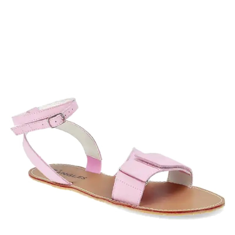Angles Women's Leather Sandal Penelope - Rose, outer side showing strap