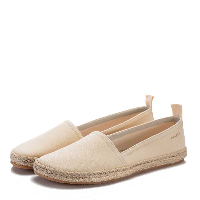 Shapen Women's Playa Espadrilles - Beige Vegan