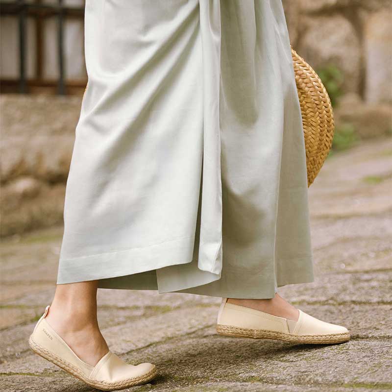 Shapen Women's Playa Espadrilles - Beige Vegan