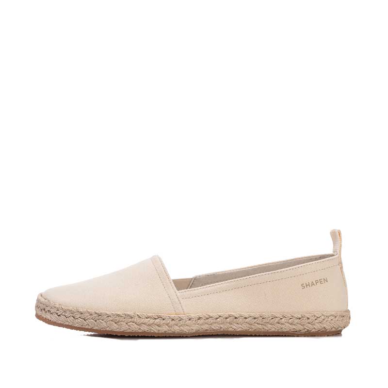 Shapen Women's Playa Espadrilles - Beige Vegan