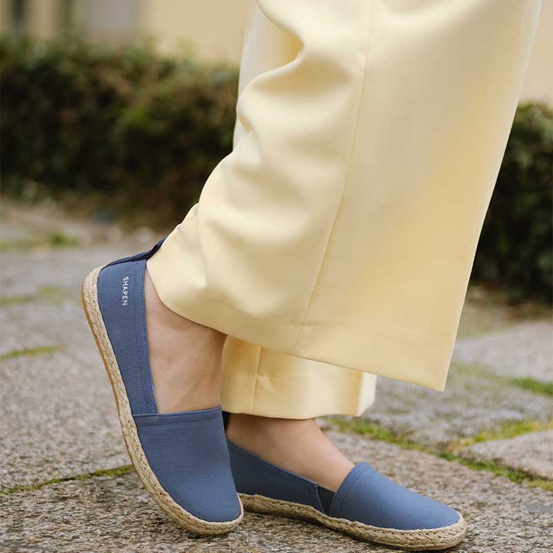 Shapen Women's Playa Espadrilles - Indigo Vegan