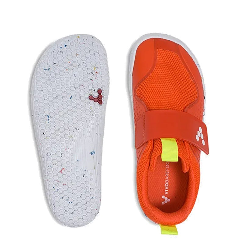 Vivobarefoot Kids Primus III Trainers Tomato