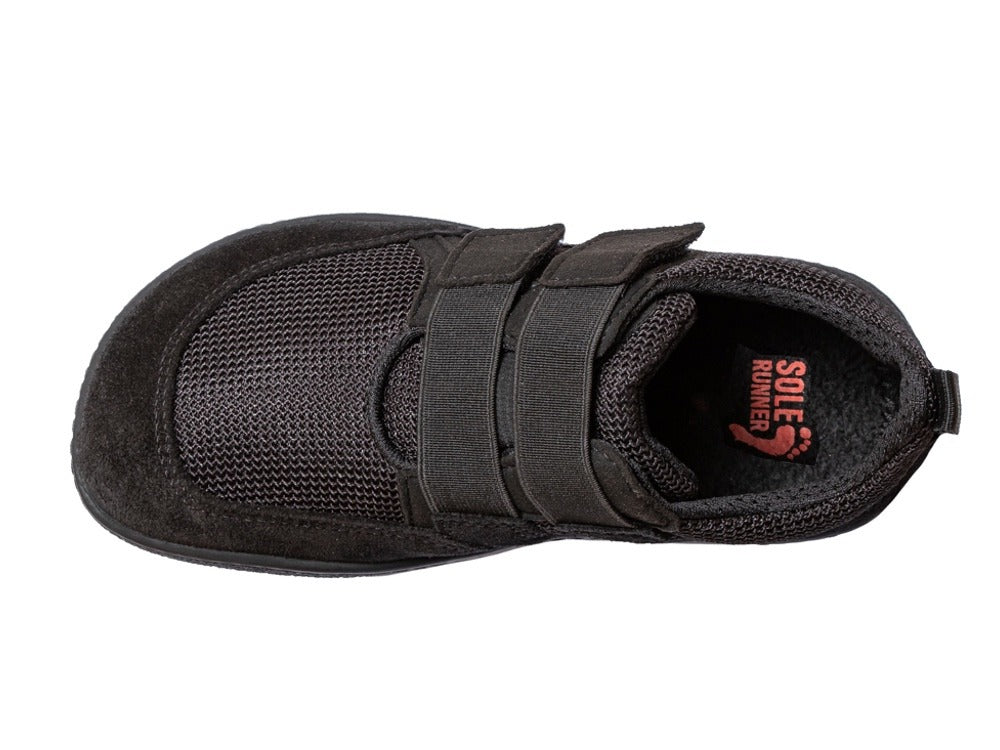 Sole Runner Kids Puck Trainers - Black