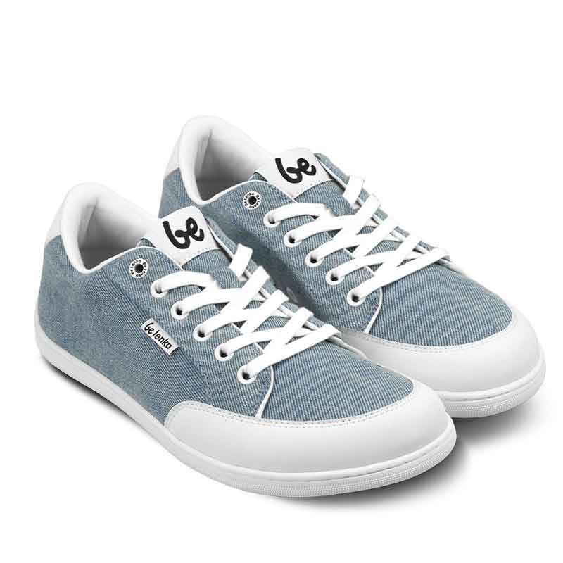 Pair of Be Lenka Adults Trainers Rebound - Denim Light Blue, angled side view