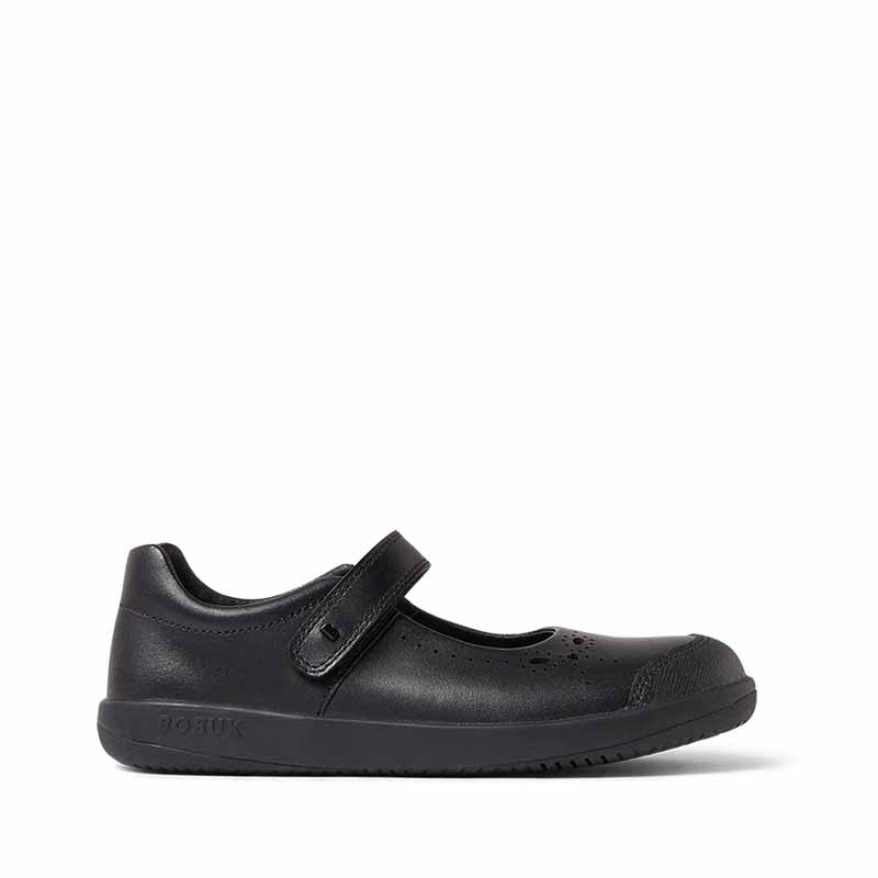 Bobux Kid+ Rebound School Shoe - Black, outer side view