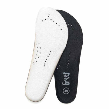 Freet Adults Insoles Rebound - 4mm, showing the black top and white bottom of the insoles.