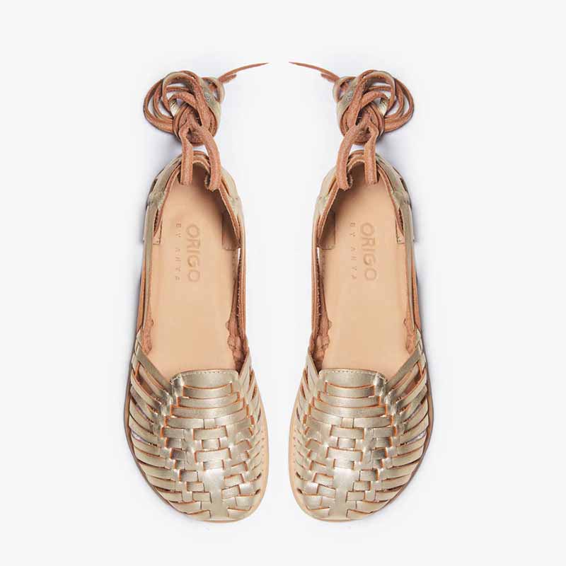 Origo Regular Huarache By Anya Slip-on Gold (1)