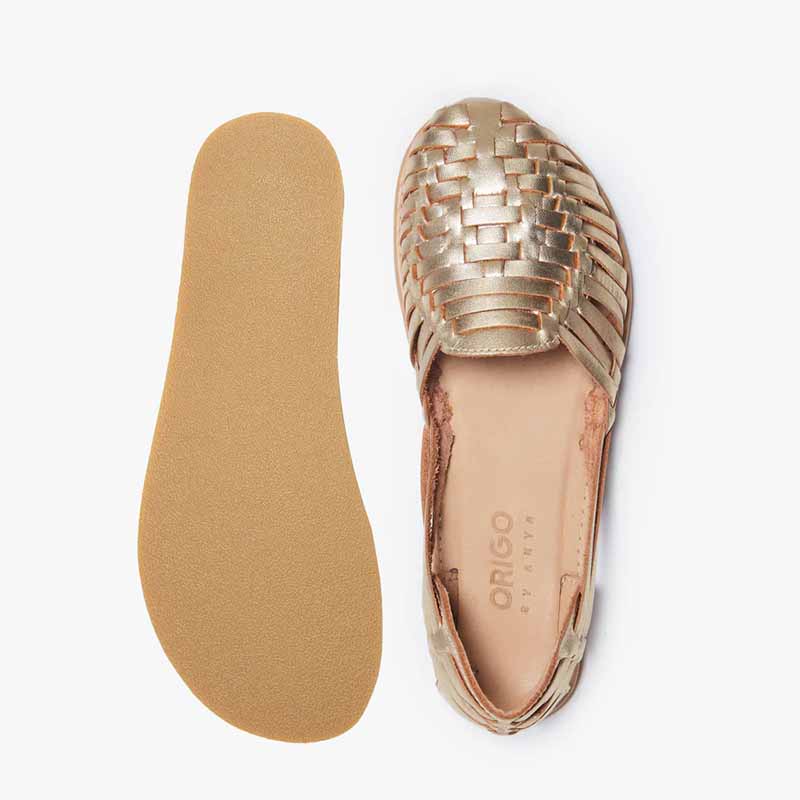 Origo Regular Huarache By Anya Slip-on Gold (3)