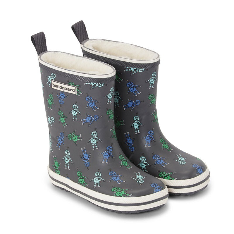 Bundgaard Kids Wellies Classic Charly High Winter - Robots