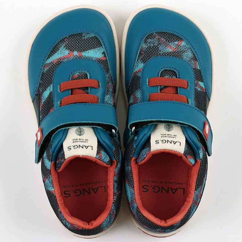 Tikki Lang.S Kids Vegan Trainers Rock - Blue (1)