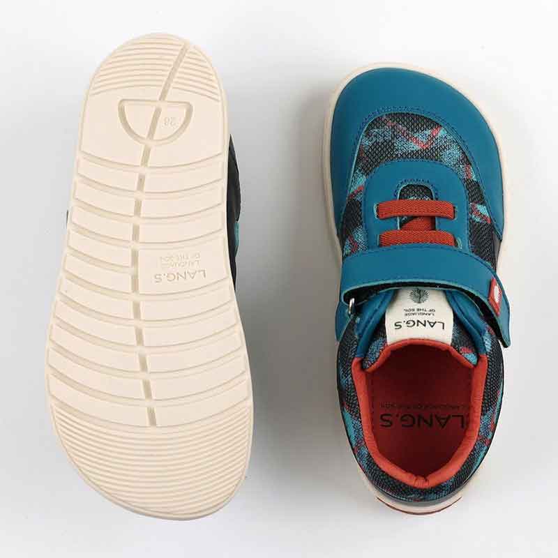 Tikki Lang.S Kids Vegan Trainers Rock - Blue (2)