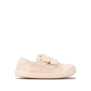 Igor Berri BRF Canvas Shoe in ivory, outer side view.