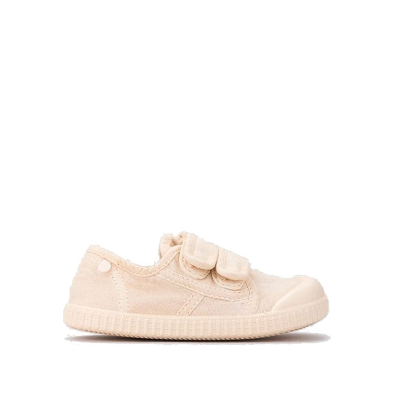 Igor Berri BRF Canvas Shoe in ivory, outer side view.