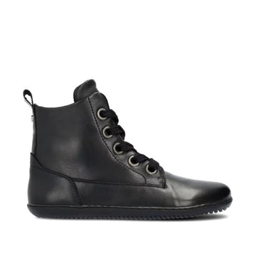 Groundies Women’s Salzburg Ankle Boot in black, outer side view.