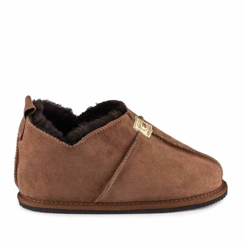 Zeazoo Adults Slippers Shaun - Brown Sheepskin