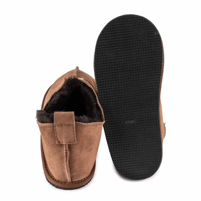 Zeazoo Adults Slippers Shaun - Brown Sheepskin