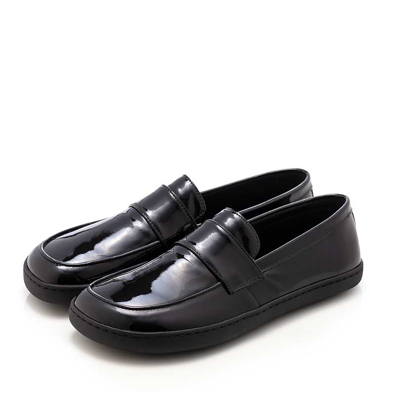 Shapen Women's Sheen Loafers - Black Patent