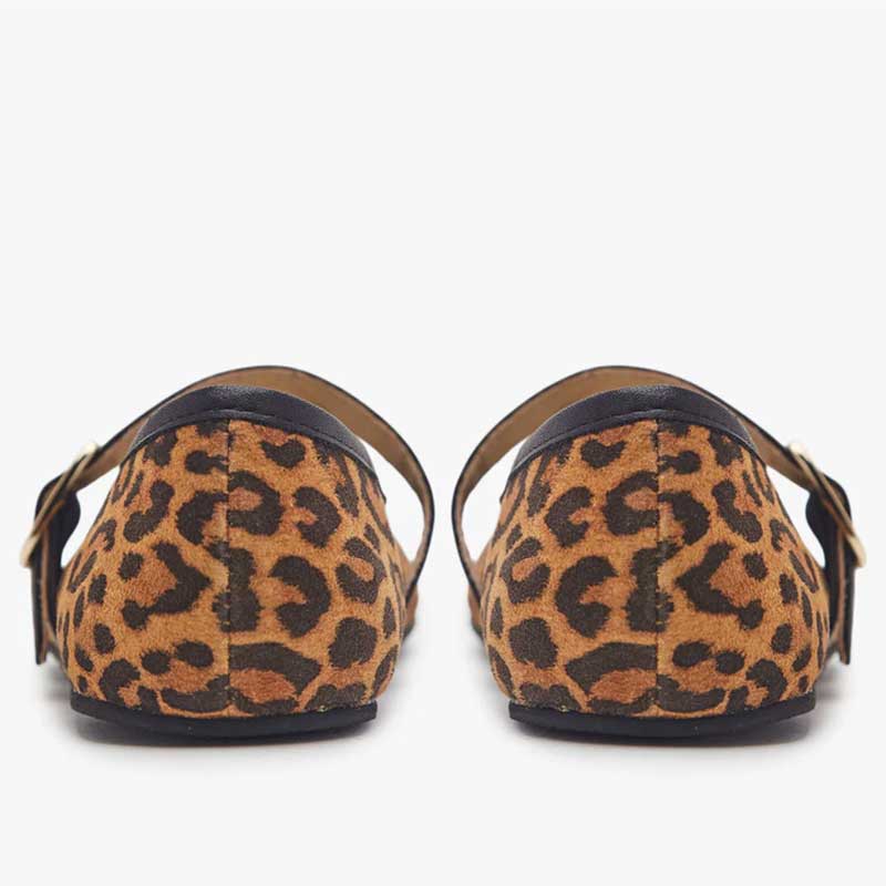 Origo Women's Classic Mary Jane Shoes - Leopard