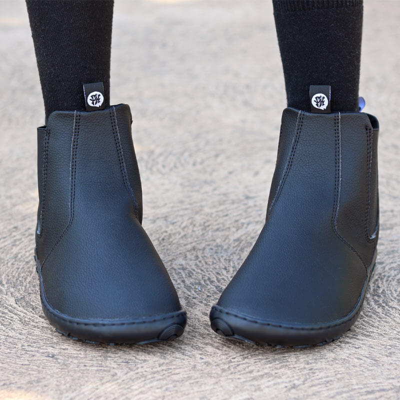 PaperKrane Kids Vegan Slick Boots - Black