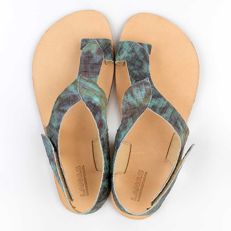 Tikki Women's Leather Sandals Soul - Celeste